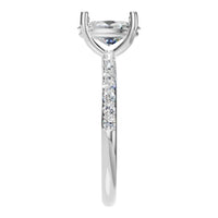 RI-8881 White Gold Ring SET - Side View