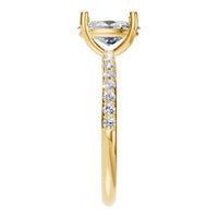 RI-8881 Yellow Gold Ring SET - Side View