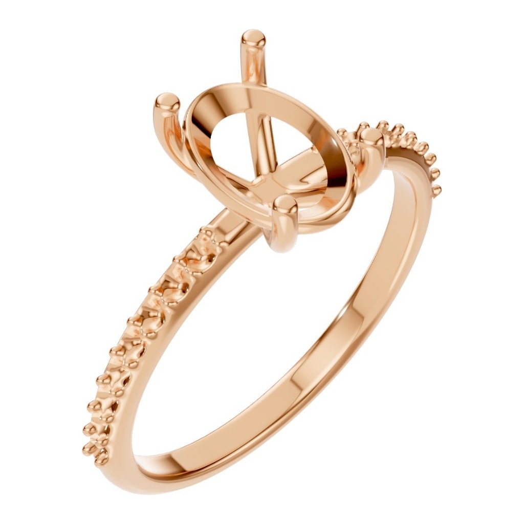 RI-8881 Rose Gold Ring UNSET - Main View