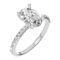 RI-8881 White Gold Ring SET - Main View