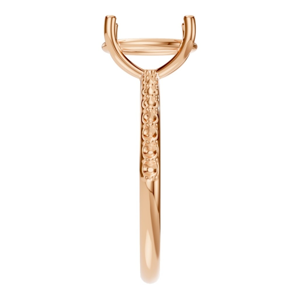 RI-8881 Rose Gold Ring UNSET - Side View