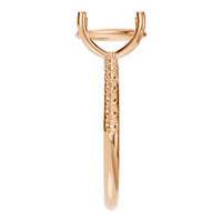 RI-8881 Rose Gold Ring UNSET - Side View