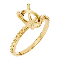 RI-8881 Yellow Gold Ring UNSET - Main View