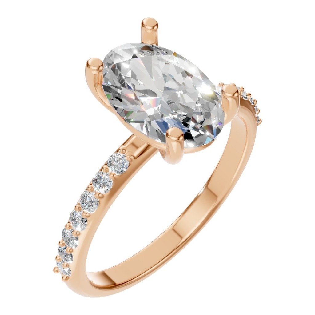 RI-8881 Rose Gold Ring SET - Main View