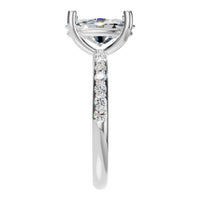 RI-8881 White Gold Ring SET - Side View
