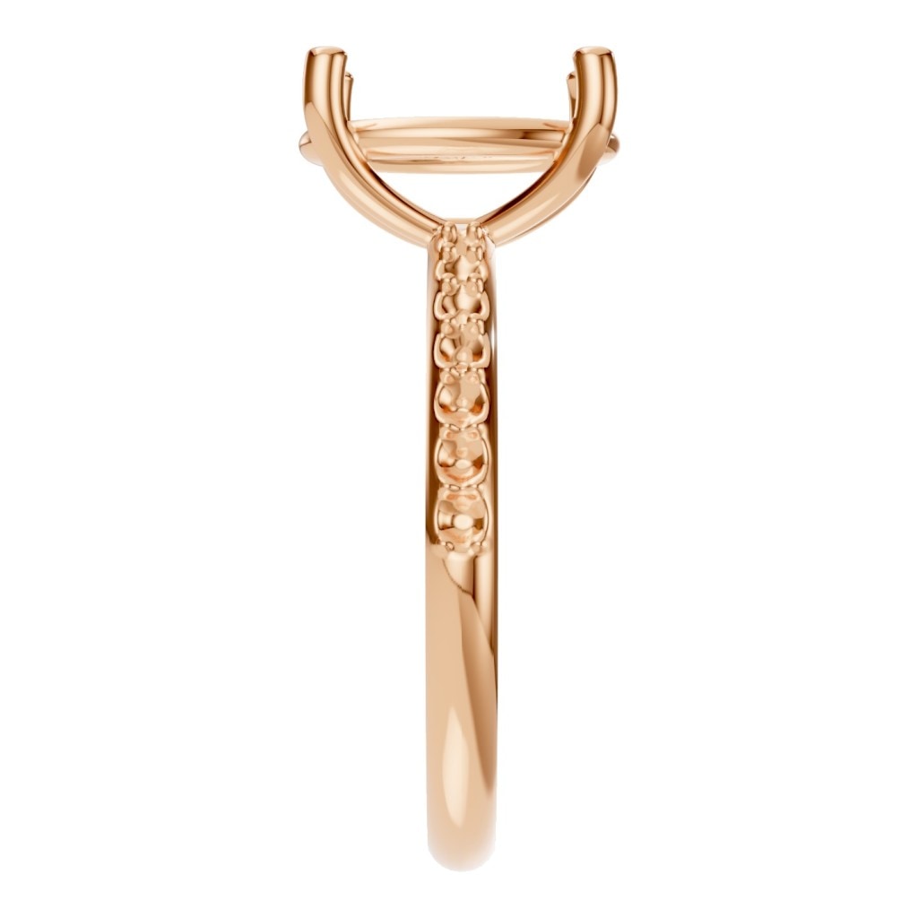 RI-8881 Rose Gold Ring UNSET - Side View