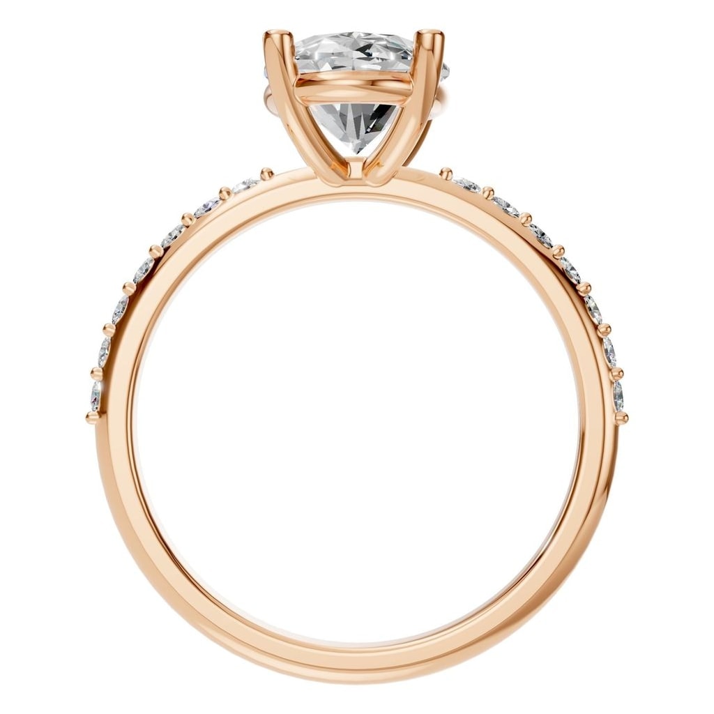 RI-8881 Rose Gold Ring SET - Top View
