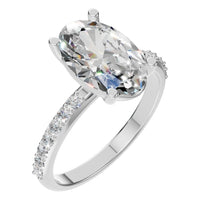 RI-8881 White Gold Ring SET - Main View