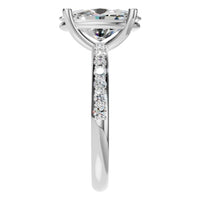 RI-8881 White Gold Ring SET - Side View