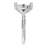 RI-8881 White Gold Ring SET - Side View