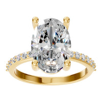RI-8881 Yellow Gold Ring SET - Front View