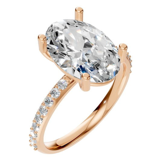 RI-8881 Rose Gold Ring SET - Main View