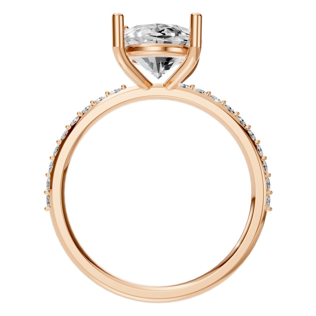 RI-8881 Rose Gold Ring SET - Top View