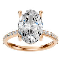 RI-8881 Rose Gold Ring SET - Front View