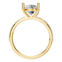 RI-8881 Yellow Gold Ring SET - Top View