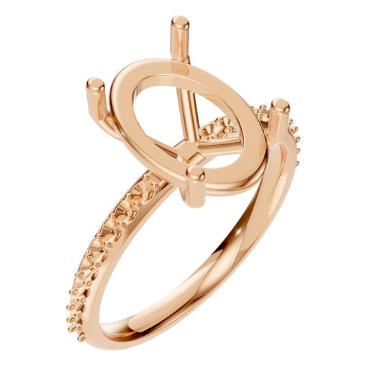 RI-8881 Rose Gold Ring UNSET - Main View
