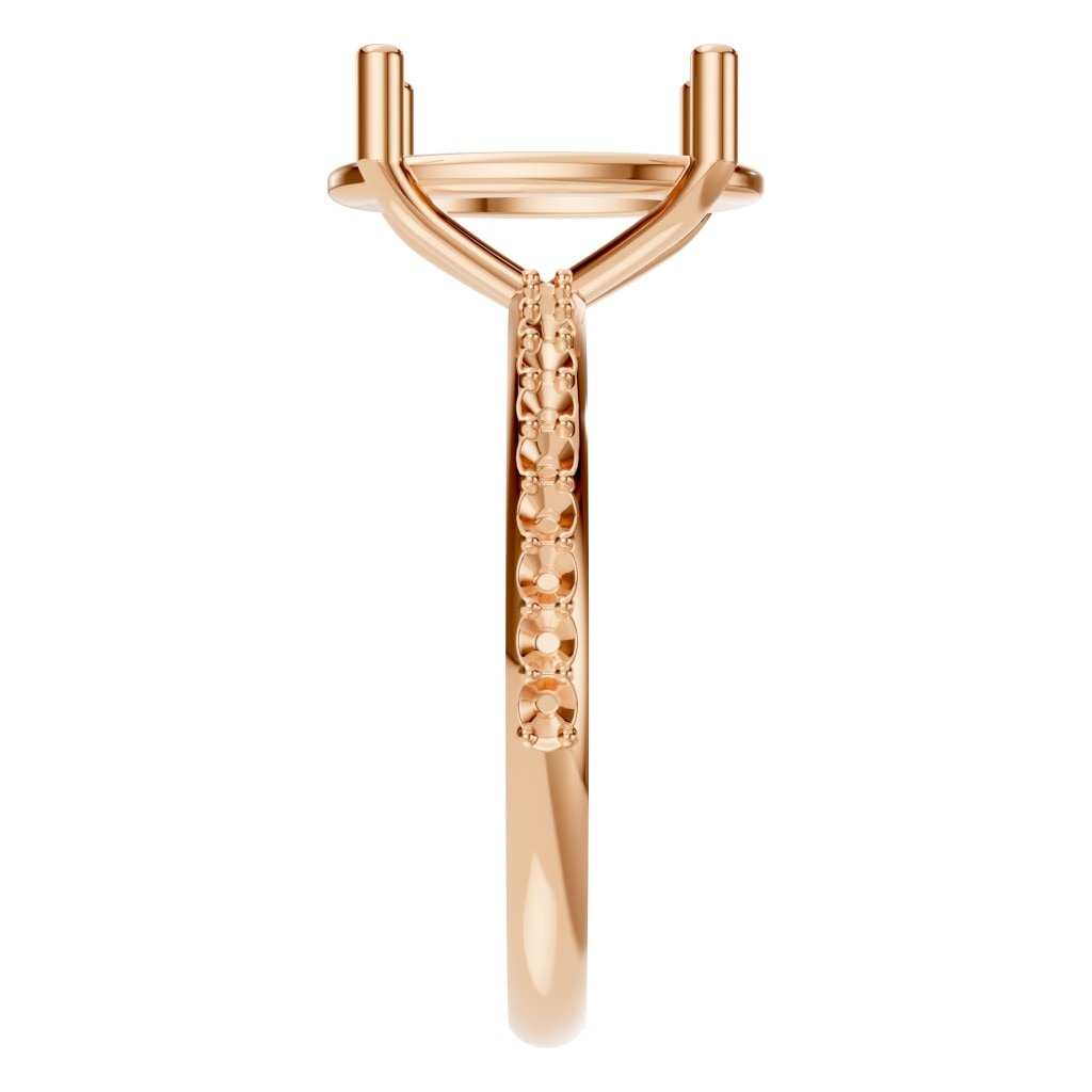 RI-8881 Rose Gold Ring UNSET - Side View