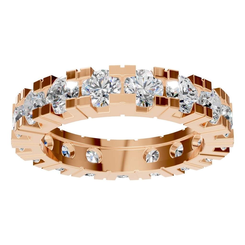 RI-8895 Rose Gold Ring SET - Front View