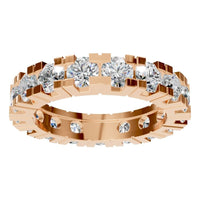 RI-8895 Rose Gold Ring SET - Front View