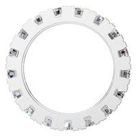 RI-8895 White Gold Ring SET - Top View