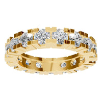 RI-8895 Yellow Gold Ring SET - Front View