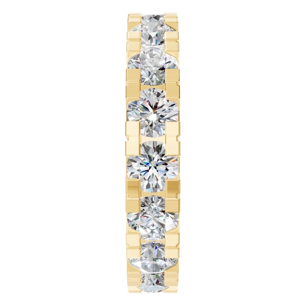 RI-8895 Yellow Gold Ring SET - Side View