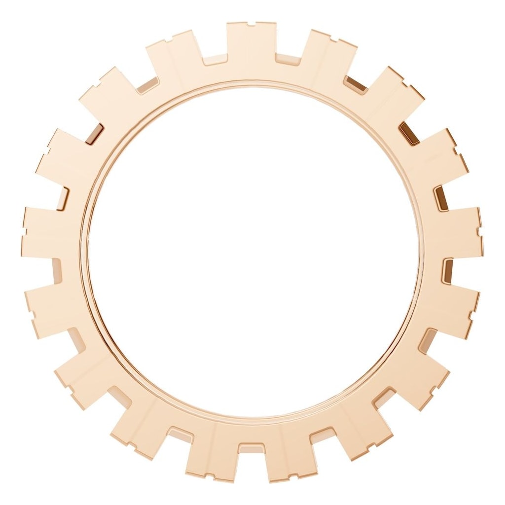 RI-8895 Rose Gold Ring UNSET - Top View