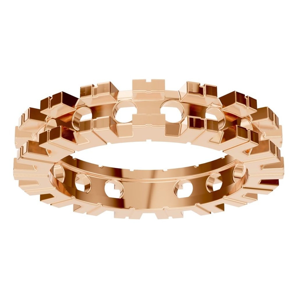 RI-8895 Rose Gold Ring UNSET - Front View