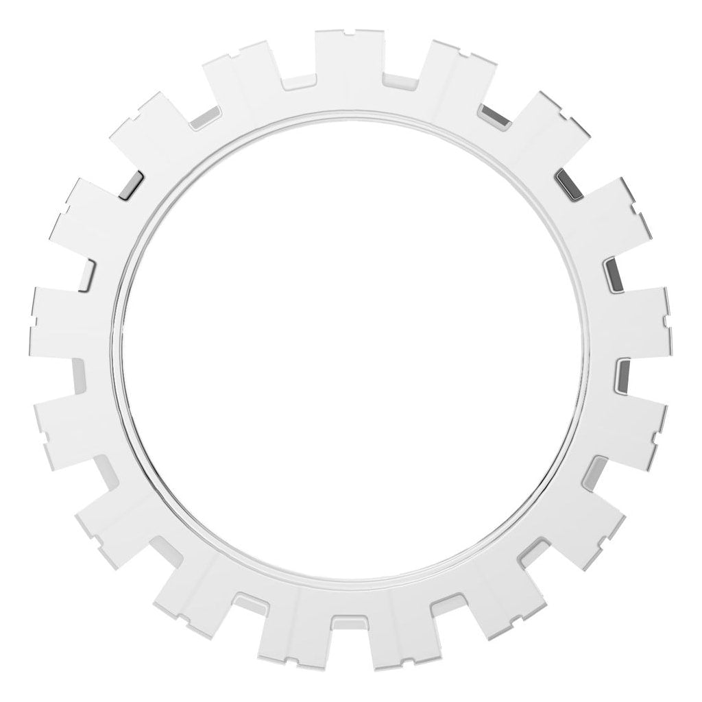 RI-8895 White Gold Ring UNSET - Top View