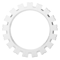 RI-8895 White Gold Ring UNSET - Top View