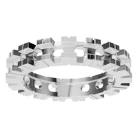 RI-8895 White Gold Ring UNSET - Front View