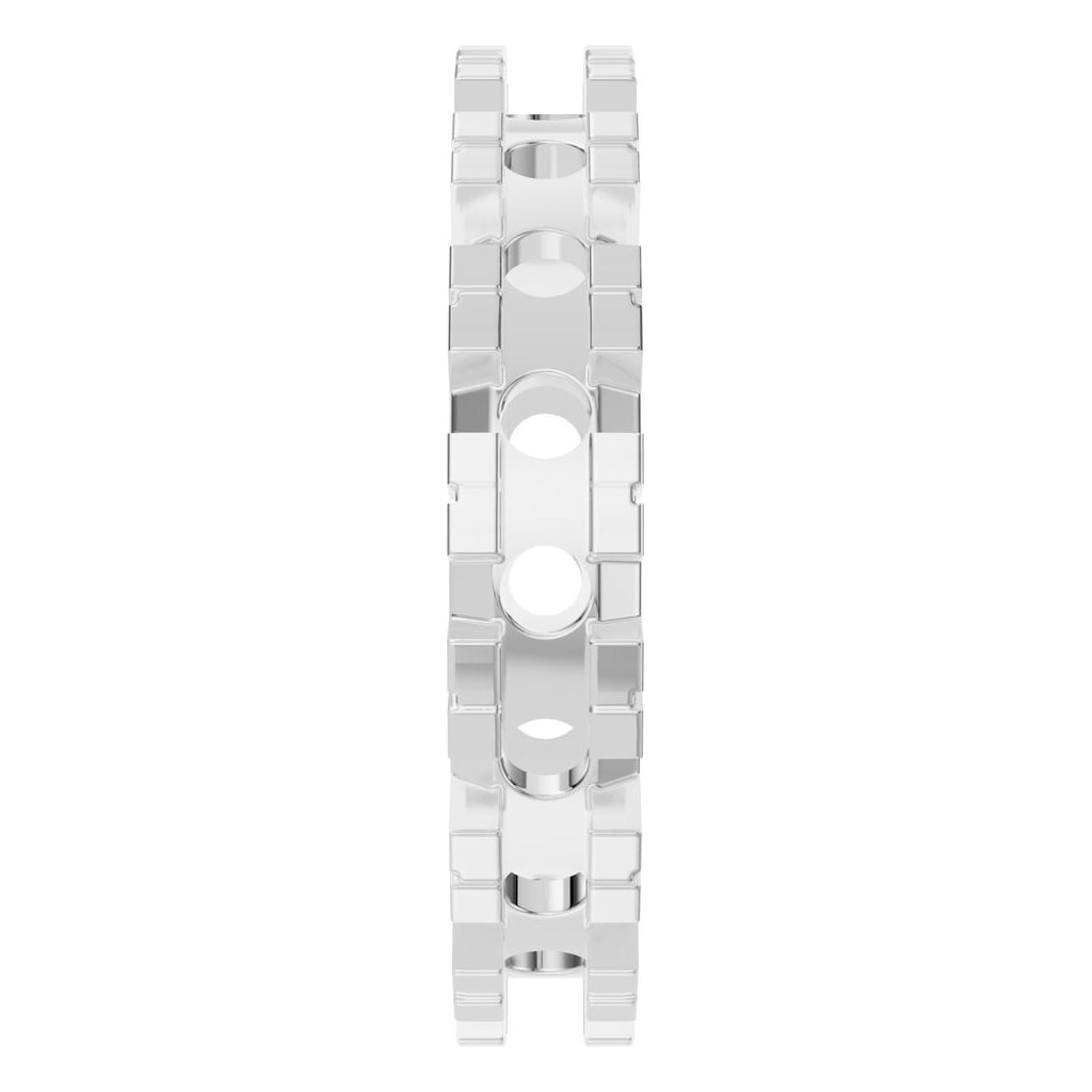 RI-8895 White Gold Ring UNSET - Side View