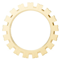 RI-8895 Yellow Gold Ring UNSET - Top View