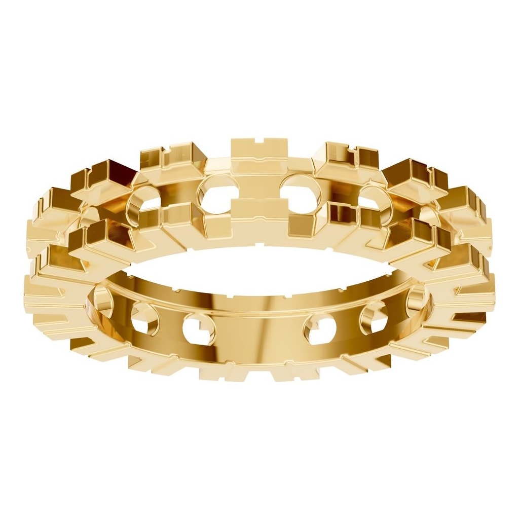 RI-8895 Yellow Gold Ring UNSET - Front View