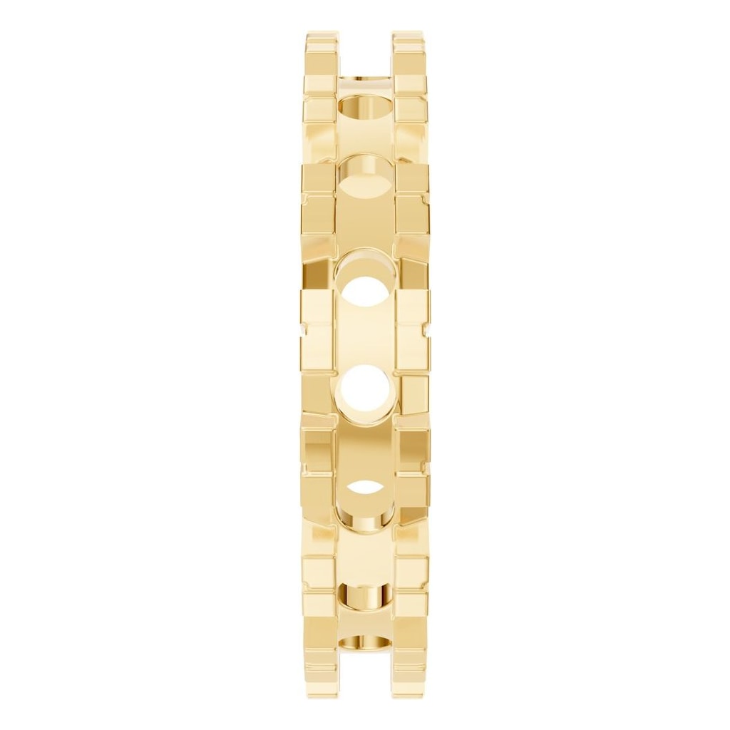RI-8895 Yellow Gold Ring UNSET - Side View