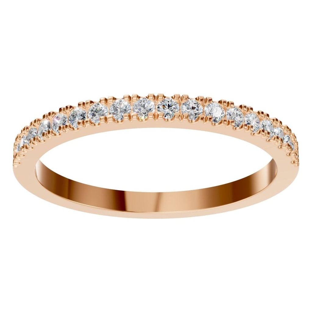 RI-8902 Rose Gold Ring SET - Front View