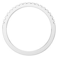 RI-8902 White Gold Ring SET - Top View