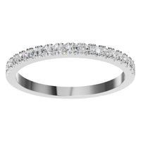 RI-8902 White Gold Ring SET - Front View