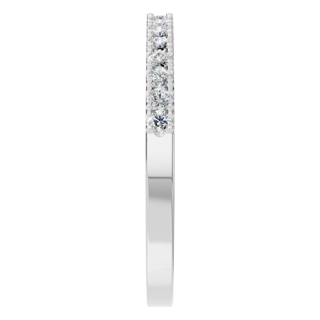 RI-8902 White Gold Ring SET - Side View