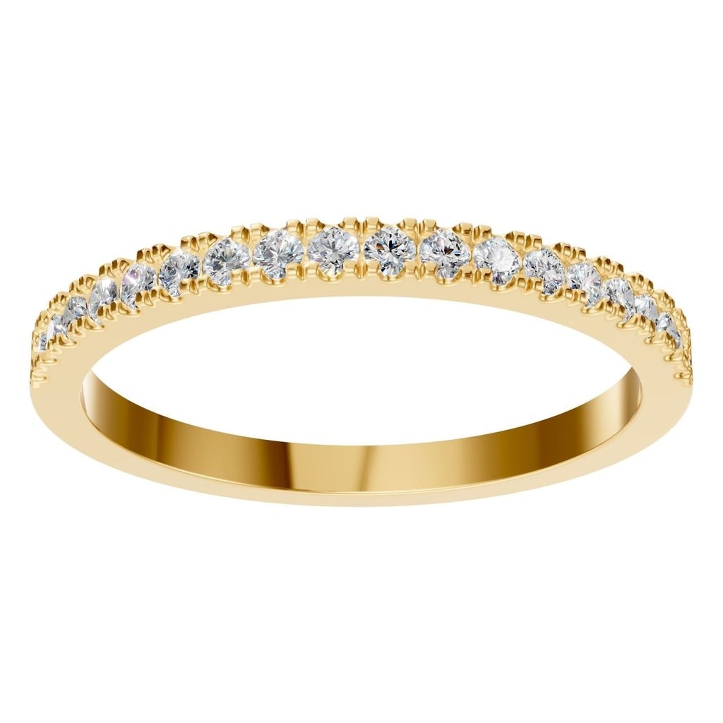 RI-8902 Yellow Gold Ring SET - Front View