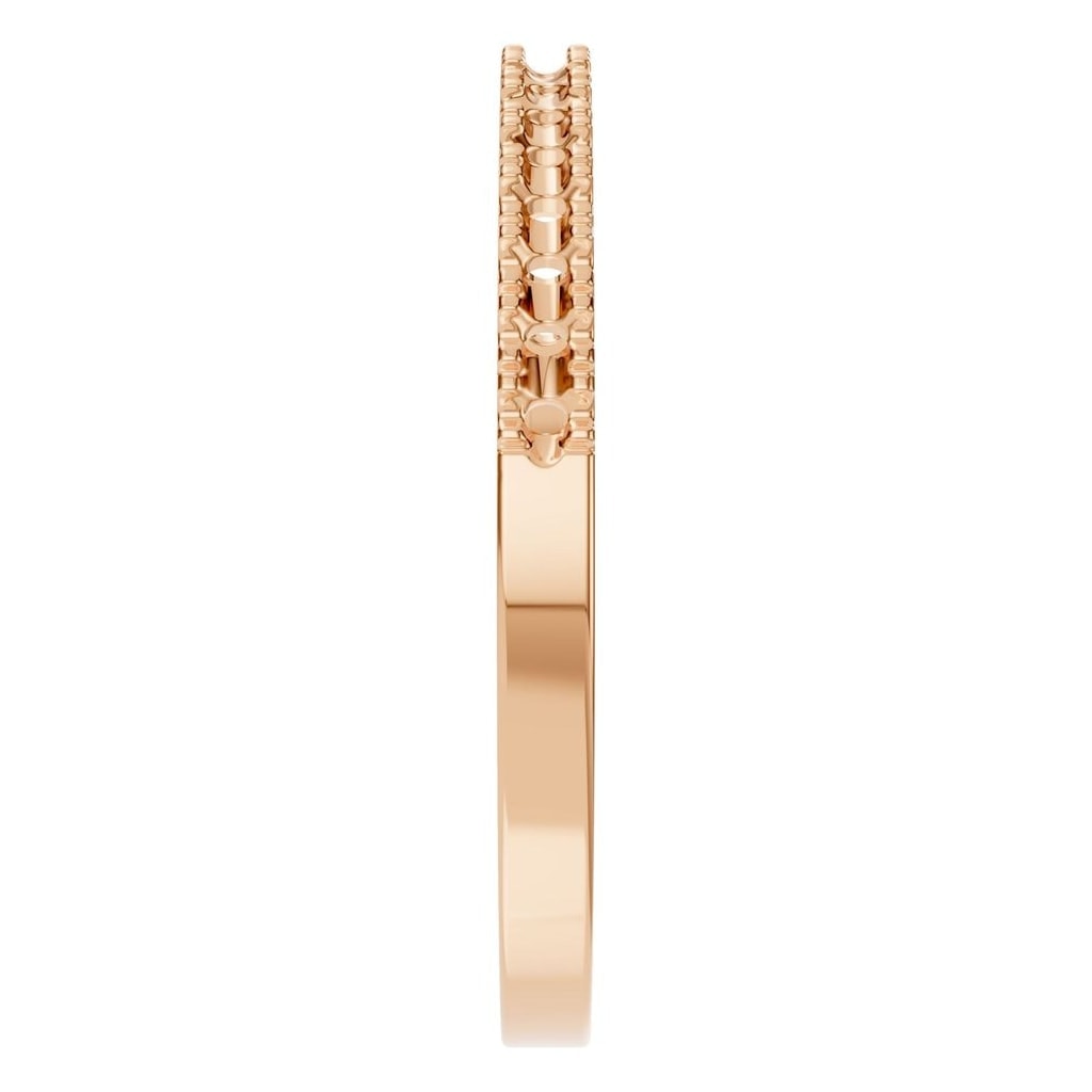 RI-8902 Rose Gold Ring UNSET - Side View