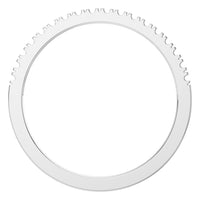RI-8902 White Gold Ring UNSET - Top View