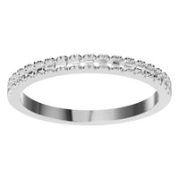 RI-8902 White Gold Ring UNSET - Front View
