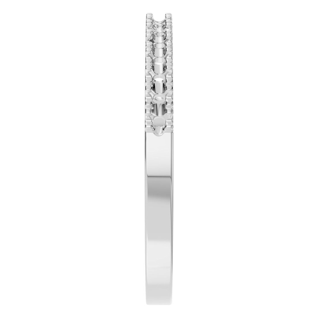 RI-8902 White Gold Ring UNSET - Side View
