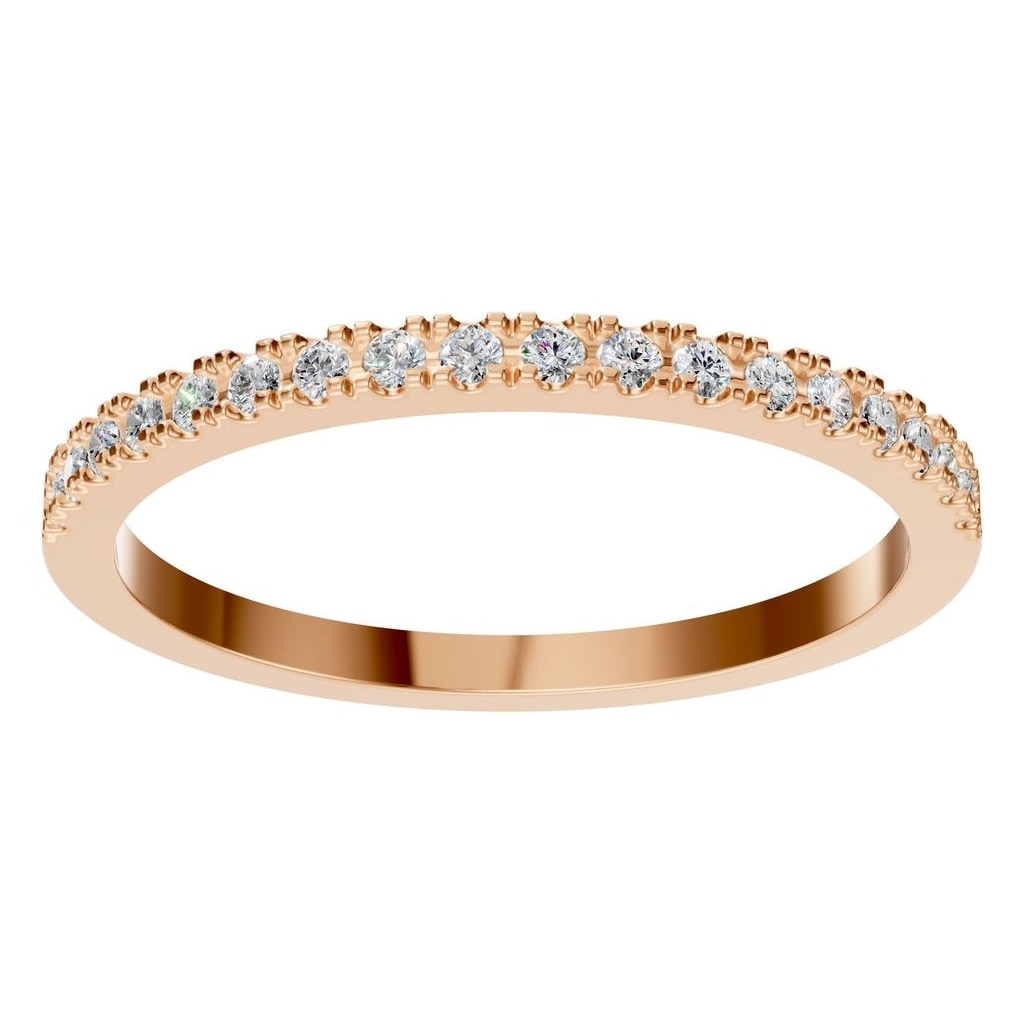 RI-8902 Rose Gold Ring SET - Front View