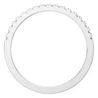 RI-8902 White Gold Ring SET - Top View