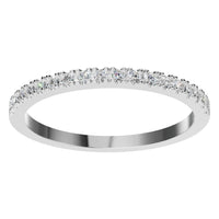 RI-8902 White Gold Ring SET - Front View