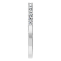 RI-8902 White Gold Ring SET - Side View