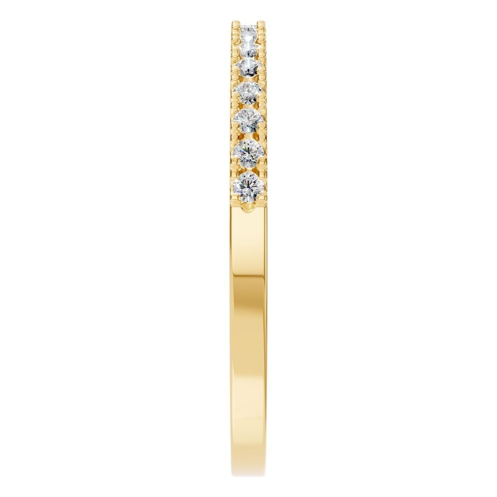 RI-8902 Yellow Gold Ring SET - Side View