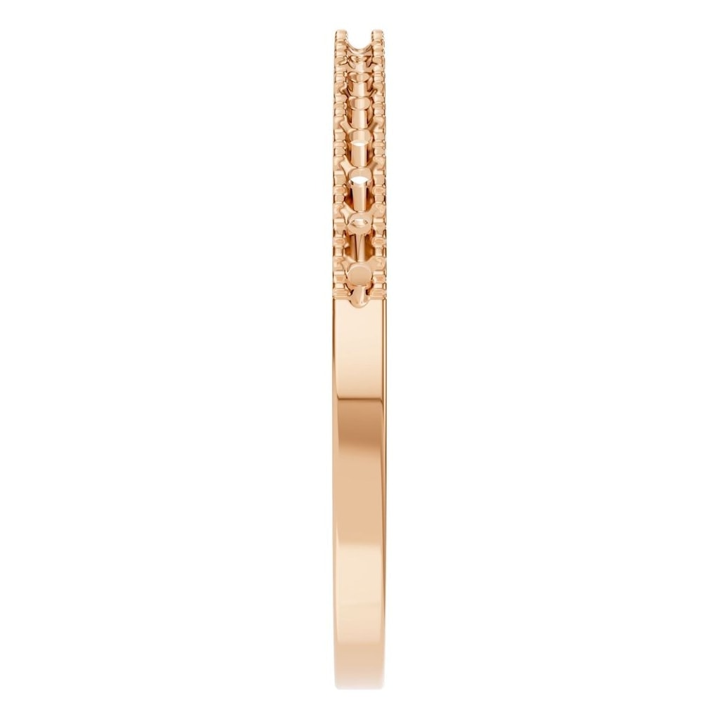 RI-8902 Rose Gold Ring UNSET - Side View